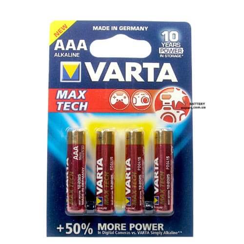 AAA Varta Max Tech