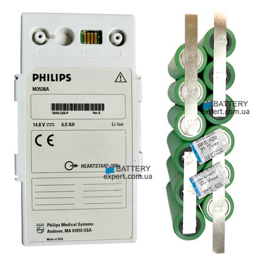 M3538a для дефибриллятора (монитора) Li-ion, 14.4V Li-ion M3538a для дефибриллятора (монитора)