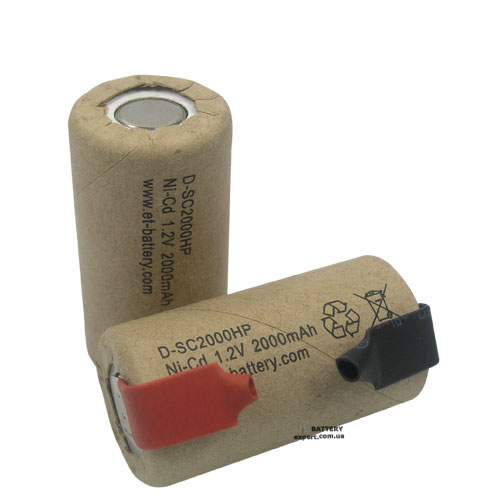 Energy Technology (ET) 2000mAh, Ni-Cd, 1.2V SC (Sub-C) Energy Technology (ET)